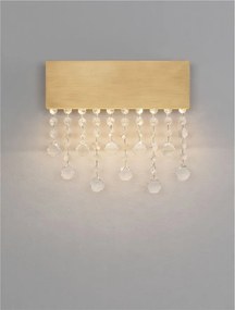 Aplica LED de perete stil elegant CRISTA aurie