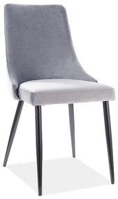 Scaun Piano B velvet gri Blu14