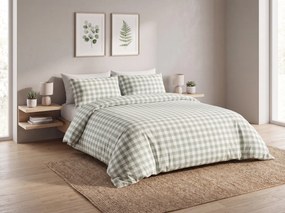 Lenjerie de pat din bumbac GREEN CUBIS verde, 100% bumbac Dimensiune lenjerie de pat: 70 x 80 cm | 140 x 200 cm