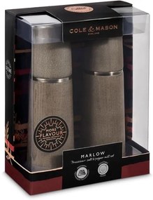 Set de râșnițe pentru piper și sare MARLOW fag 2 buc. 18,5 cm Cole&Mason