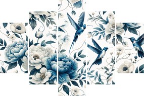 Tablou - Colibri cu flori (150x105 cm)