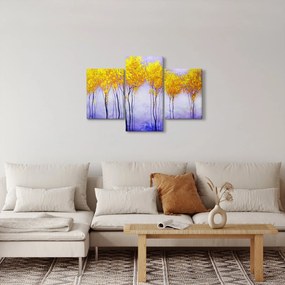 Tablou - Copaci galbeni (90x60 cm)
