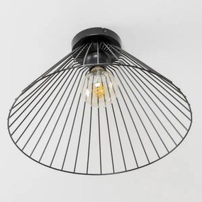 Brilagi - Plafonieră LED aplicată CERIA WIRE, 1xE27/40W/230V, Ø 45 cm, neagră