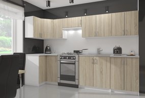 Dulap superior de bucătărie Lula W40 H720 (alb + stejar sonoma). 1068996