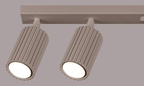 Spot taupe din metal 6,5x117 cm Gleam – Sollux