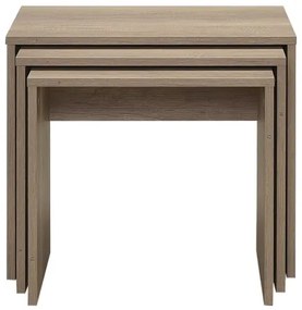 SET 3x măsuță de cafea maro