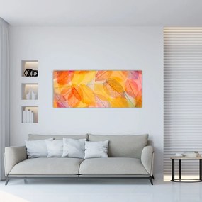 Tablou - Fundal frunze de toamnă (120x50 cm)