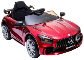 Masinuta Electrica cu acumulator pentru copii NOVOKIDS™ Mercedes AMG GTR , Roti din Cauciuc EVA, 3-8 ani , usi cu deschidere , Baterie12V, 2 Viteze,