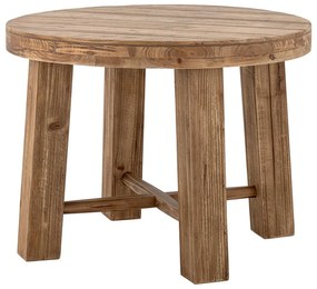 Măsuță de cafea în culoare naturală închisă rotundă cu aspect de lemn exotic ø 60 cm Emmett – Bloomingville