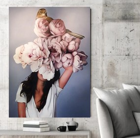 Tablou canvas Pink Peony 90x60 cm