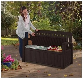 Bancă Patio Bench maro, 139 x 63,5 x 88 cm