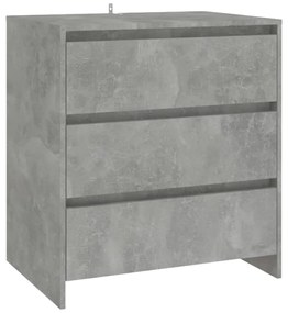 809750 vidaXL Servantă, gri beton, 70x41x75 cm, lemn prelucrat
