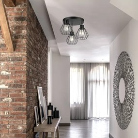 Lustră aplicată AUDREY 3xE27/60W/230V negru