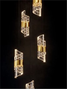 Lustra cu 5 pendule LED design modern Seneca