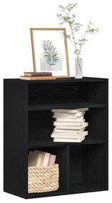 vidaXL Dulap cu cărți negru 60x30x71,5 cm lemn prelucrat