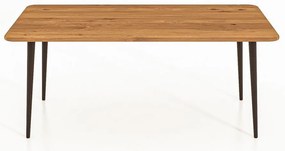 Măsuță de cafea din lemn de stejar 90x90 cm Kula – The Beds