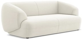 Canapea albă cu tapițerie din catifea 212 cm Moana – Makamii