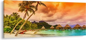 Tablou - Insula Bora Bora (120x50 cm)