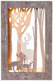 Decorațiune LED de Crăciun FAUNA 10xLED/0,03W/2xAA Eglo 410415