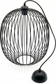 Lampă suspendată pe cablu DESTELLO 1xE27/15W/230V Ø 33 cm negru