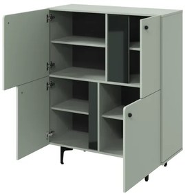 Comoda Cato Cu 4 Usi, Verde Salvie, 105 Cm