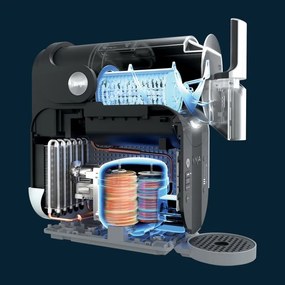 Aparat bauturi racoritoare cu gheata Ninja Slushi FS301EU, 200W, 5 moduri, Capacitate 1.9L, RapidChill, Whisperchill, Negru