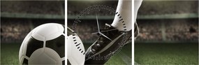 Tablou - Minge de fotbal (cu ceas) (90x30 cm)
