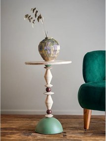 Măsuță auxiliară rotundă din lemn de brad ø 40 cm Mannelli – Bloomingville