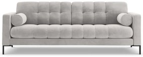 Canapea Bali 4 locuri velvet/picioare negre L217 cm