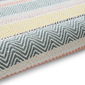Covor țesut manual din bumbac 80x150 cm Cascade Pastel Multi – Think Rugs