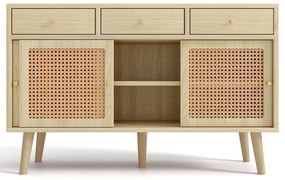 Comodă din ratan, Culoare naturală | Aosom Romania