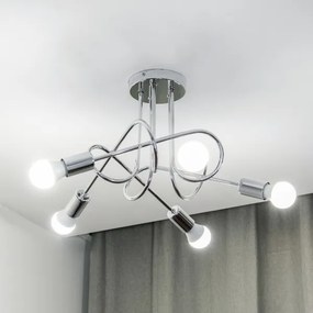 Lustră aplicată OXFORD 5xE27/15W/230V crom lucios