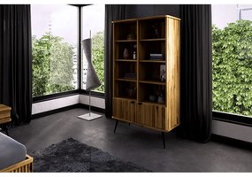 Bibliotecă din lemn de stejar 97x176 cm Kula – The Beds