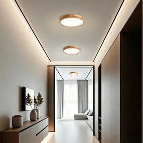 Brilagi - Corp de iluminat LED dimabil WOODLINE LED/48W/230V 3000-6000K stejar Ø 40 cm +DO