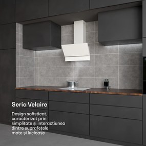 Klarstein Velaire hotă telescopică 60 cm, Elegantă, minimalistă, performantă, Clasa energetică A++, 820 m³/h, 60 cm