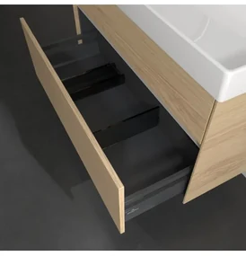 Dulap baza suspendat, Villeroy&amp;Boch Collaro, 95.4x54.6x44.4cm, iluminare ambientala, C011L0