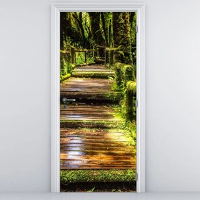 Fototapet pentru ușă - Scări în pădurea tropicală (95x205cm)
