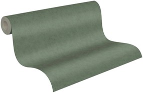 Tapet de vinil cu aspect monocrom verde inchis 10,05 x 0,53 m
