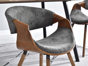 Scaun Bjorn K (gri + nuc). 1110939