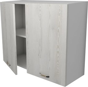 Corp Superior Lecce, 2 Usi, Pin Alb/Alb, 80 x 30 x 65 cm