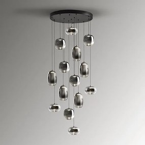 Lustra cu 14 pendule LED cu telecomanda Onice 14L