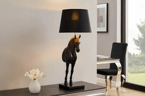 Lampa decorativa, Cal, Negru, BLACK BEAUTY 75cm