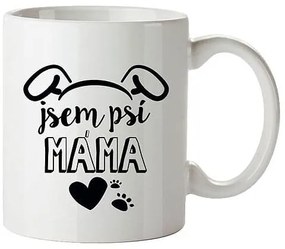 Cană din ceramică Bohemia Gifts - Sunt mama unui câine, 350 ml