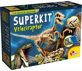 EXPERIMENTELE MICULUI GENIU - KIT PALEONTOLOGIE VELOCIRAPTOR - LISCIANI (L80632)