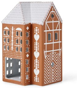 Sfeșnic pentru lumânări pastilă din ceramică Gingerbread Lighthouse – Kähler Design
