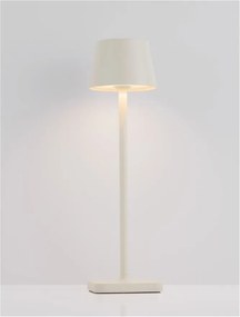 Veioza/Lampa de masa LED portabila exterior IP54 DECK alb