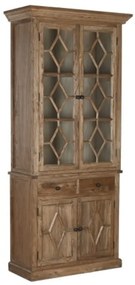 Vitrina vintage, din lemn reciclat, natur, Elmwood