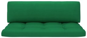 Canapea de mijloc de gradina din paleti, alb, lemn pin tratat Verde, canapea de mijloc, Alb, 1