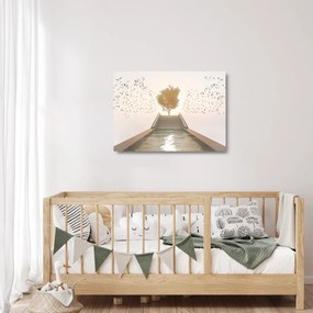 Tablou pe sticlă - Pod spre necunoscut (70x50 cm)