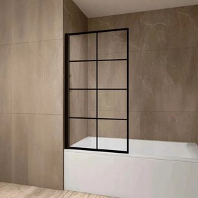 Paravan de cada negru model patrate Rune Borr 70x150 cm